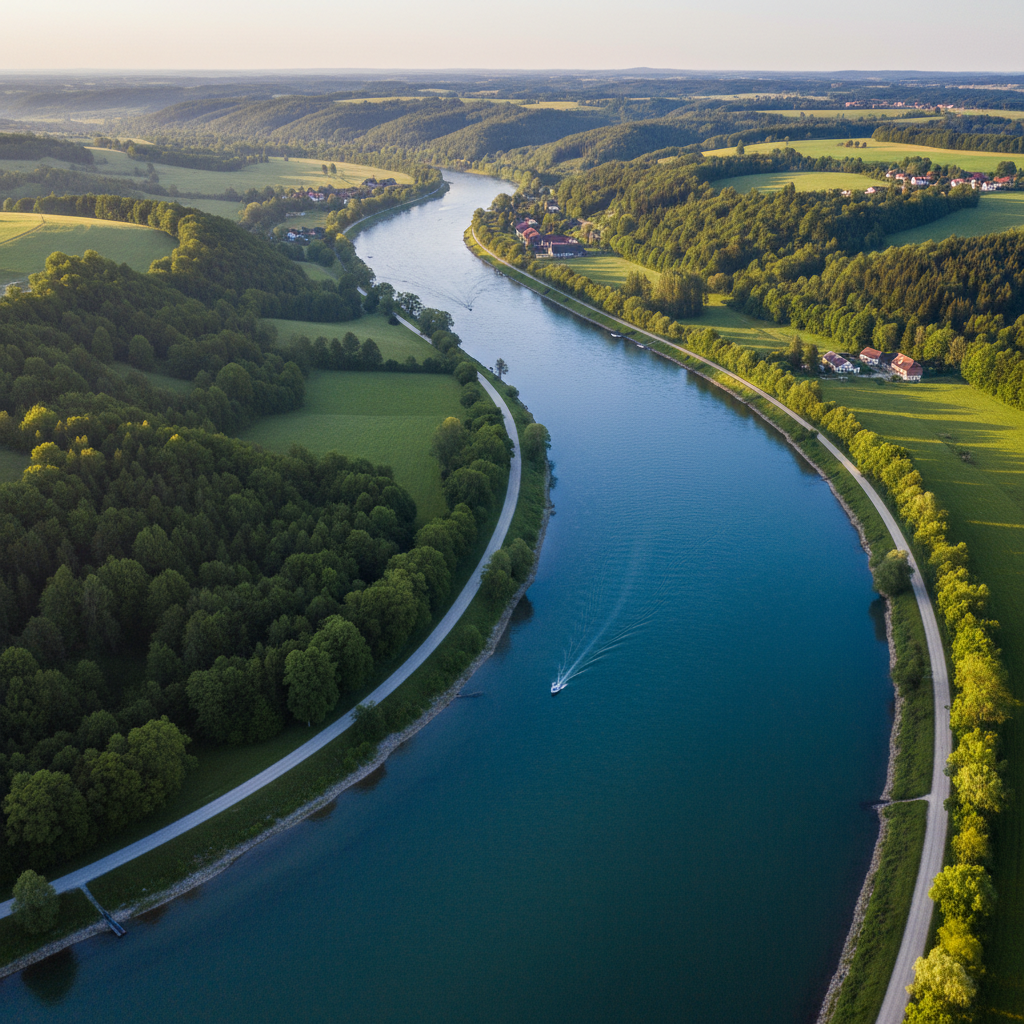 Treppelweg an der Donau